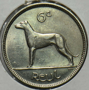 Ireland 1928 6 Pence Irish Wolfhound animal 296860 combine shipping