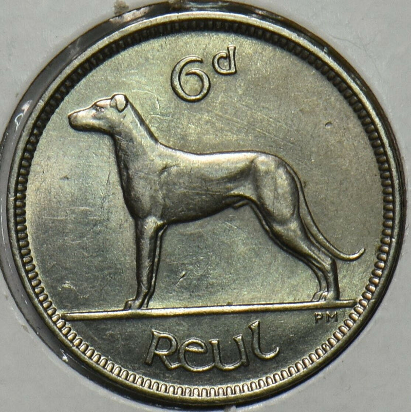 Ireland 1928 6 Pence Irish Wolfhound animal 296860 combine shipping