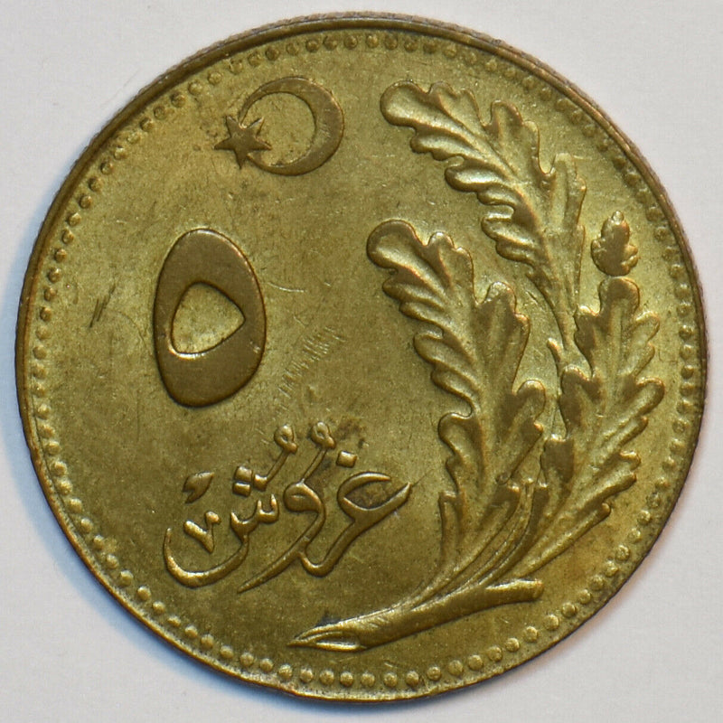Turkey 1926 AD (1345 AH) 5 Kurush 491257 combine shipping