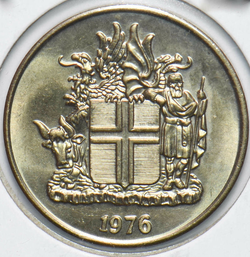 Iceland 1976 10 Kronur Dragon animal Bull 192346 combine shipping