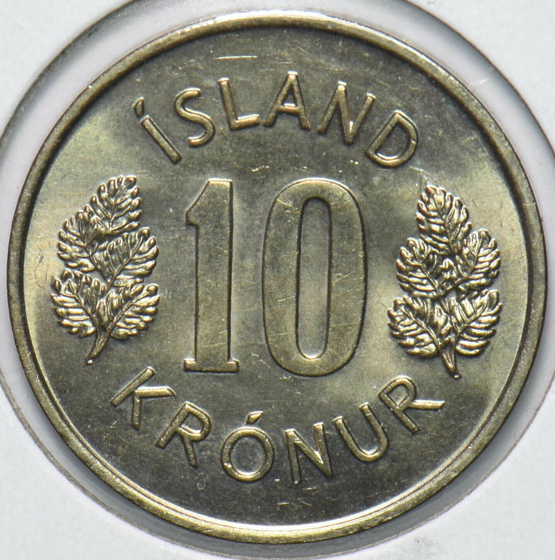 Iceland 1976 10 Kronur Dragon animal Bull 192346 combine shipping