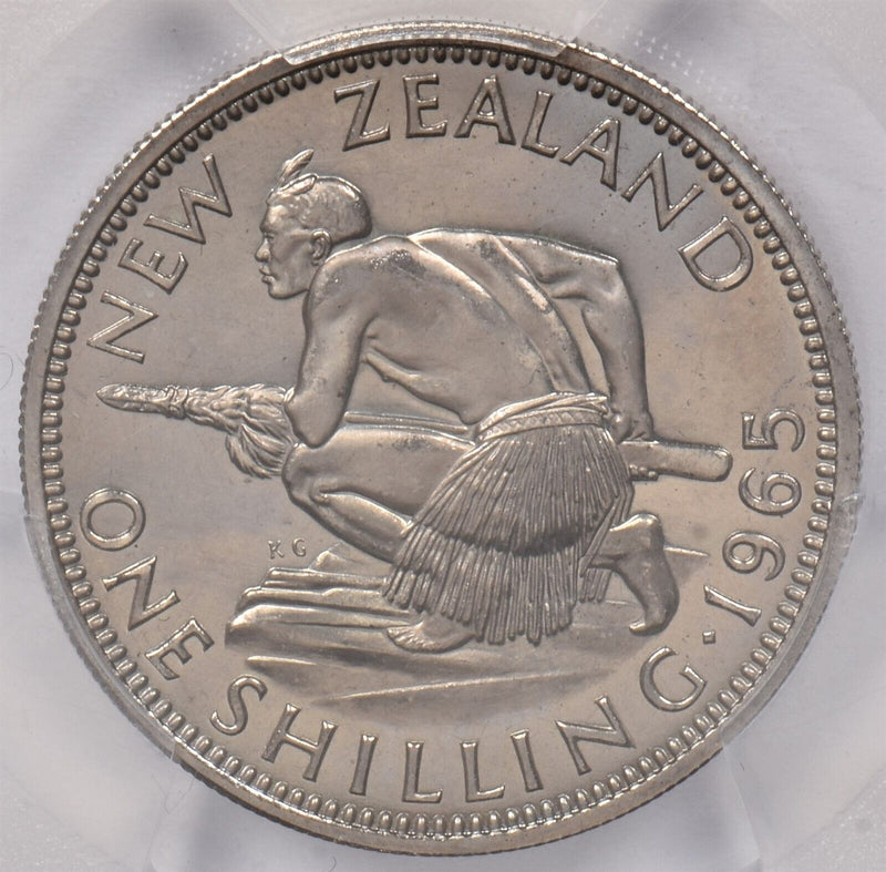 New Zealand 1965 Shilling PCGS PL 67 PI0093 combine shipping