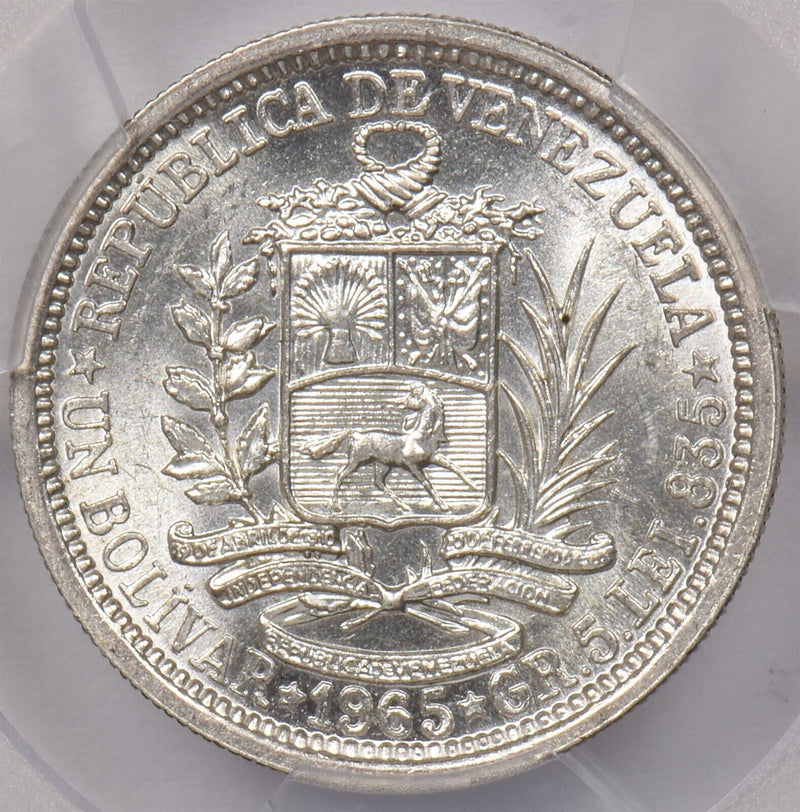 Venezuela 1965 Bolivar PCGS MS 62 PI0095 combine shipping