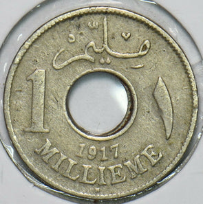 Egypt 1917 AH 1335 Millieme 196646 combine shipping