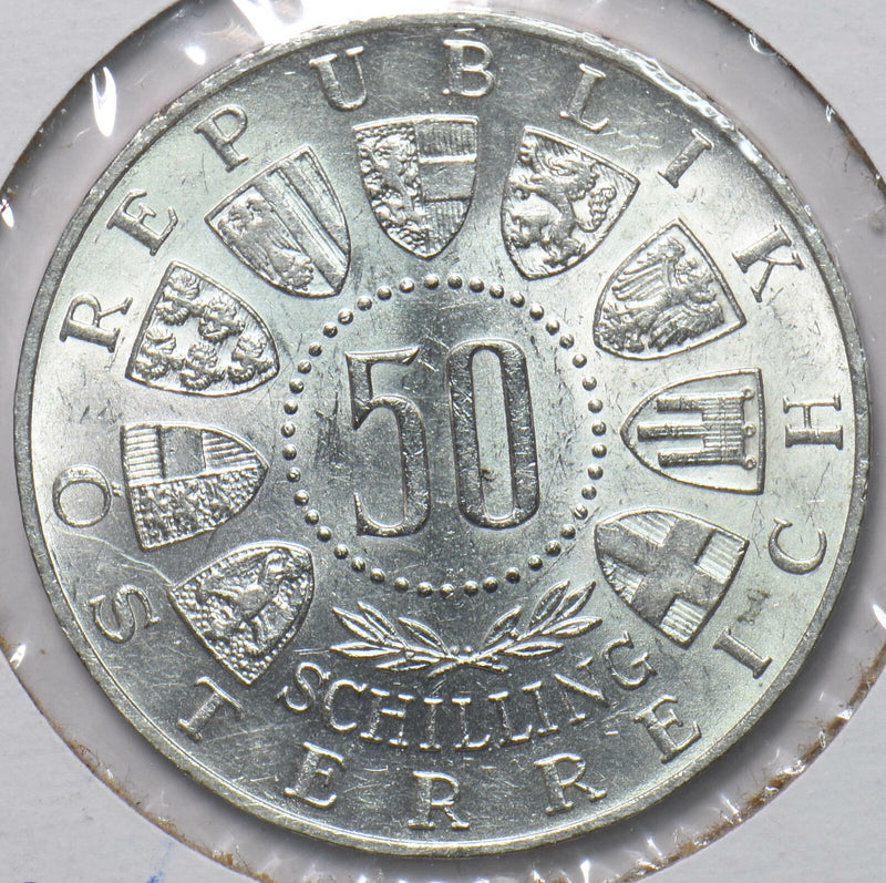 Austria 1963 50 schilling 293667 combine shipping