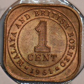 Malaya and British Borneo 1961 Cent 297050 combine shipping