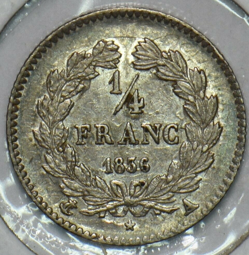 France 1836 A 1/4 Franc 296843 combine shipping