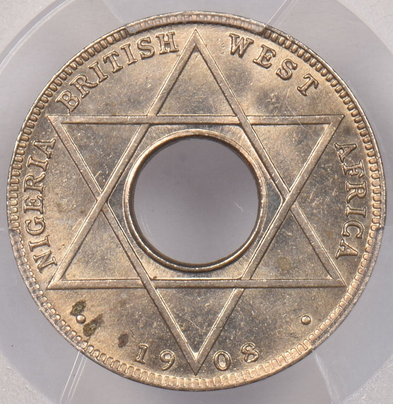 British West Africa 1908 1/10 Penny PCGS MS 63 KM-3 Copper-Nickle PI0021 combine