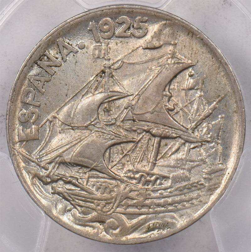 Spain 1925 PC-S 25 Centimos PCGS MS 63 PI0193 combine shipping