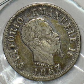 Italy 1867 50 Centesimi 151841 combine shipping