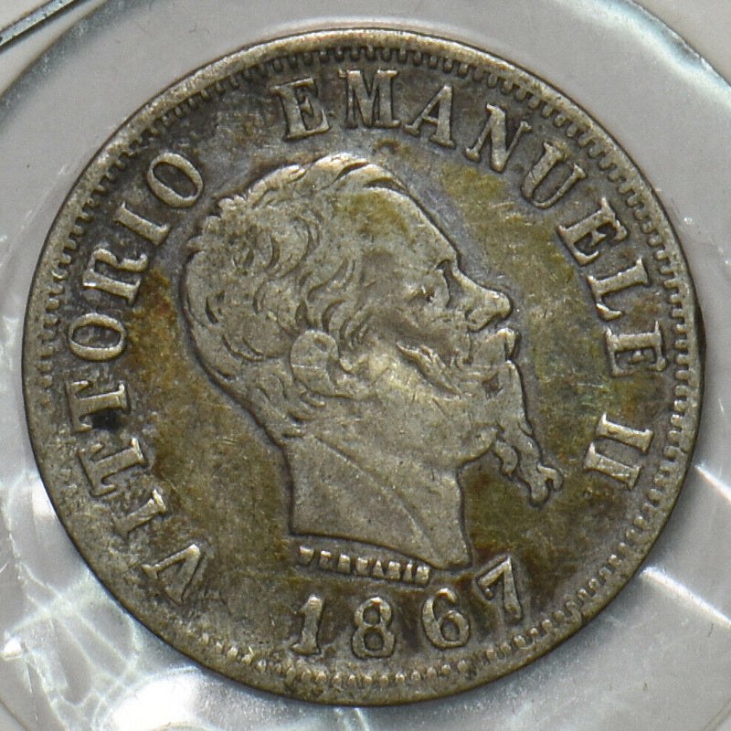 Italy 1867 50 Centesimi 151841 combine shipping