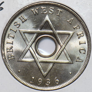 British West Africa 1936 Penny gem BU 296378 combine shipping