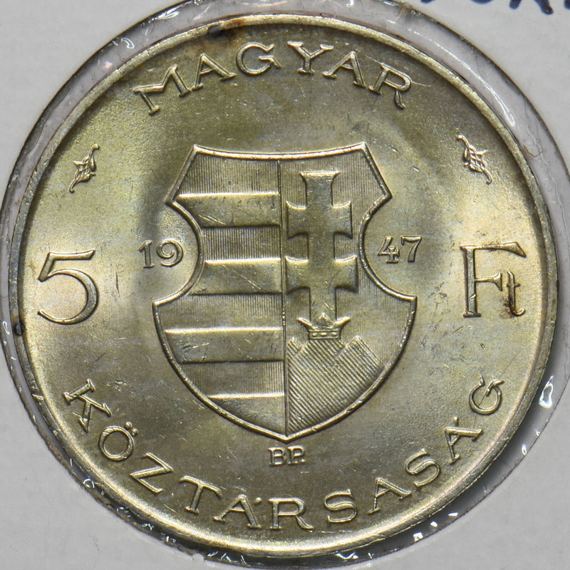 Hungary 1947 5 Forint 297031 combine shipping