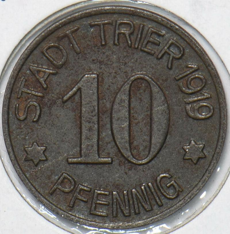 Germany 1919 10 Pfennig City of Trier 296447 combine shipping
