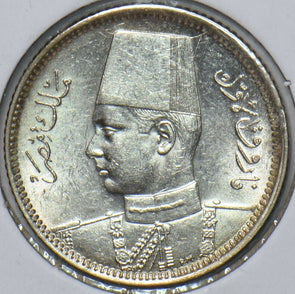 Egypt 1937 AH 1356 2 Piastres 296361 combine shipping
