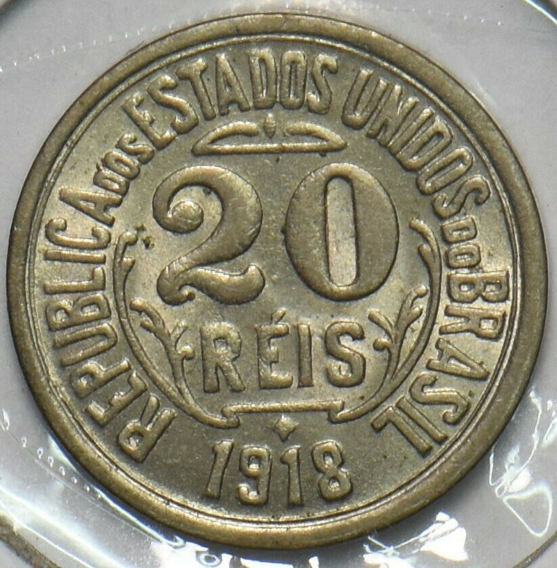 Brazil 1918 20 Reis 296829 combine shipping