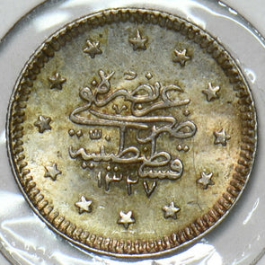 Turkey 1910 AH1327//2 1 Kurush 491044 combine shipping