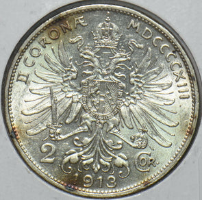Austria 1913 2 Corona Eagle animal 296356 combine shipping