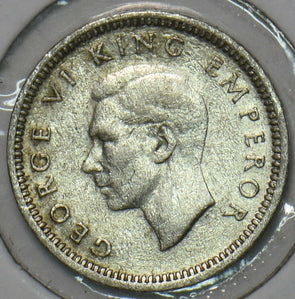 New Zealand 1945 3 Pence 152409 combine shipping