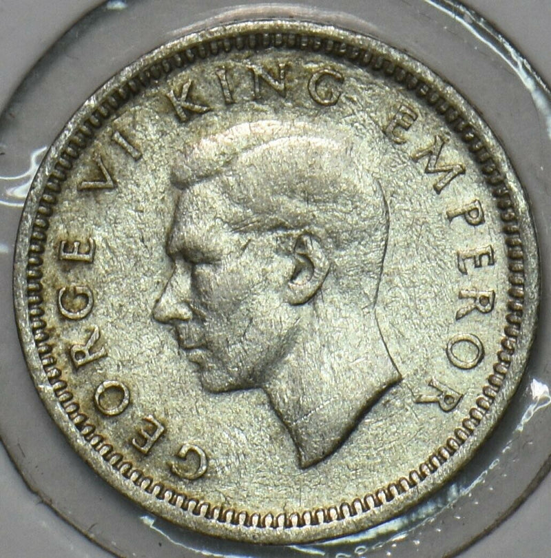 New Zealand 1945 3 Pence 152409 combine shipping