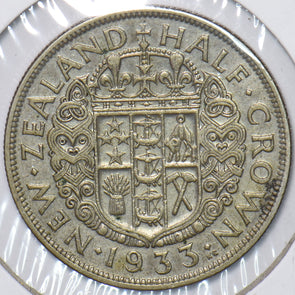 New Zealand 1933 1/2 Crown 195210 combine shipping