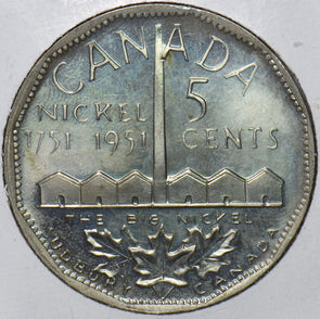 Canada 1951 5 Cents 200th Anniversary of the Discovery of Nickel 195211 combine