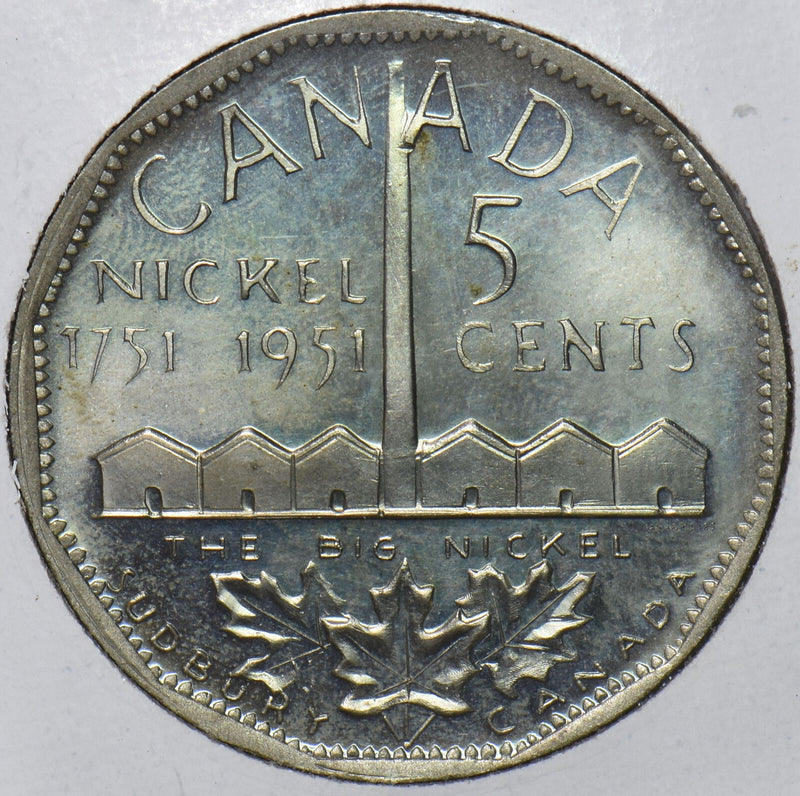 Canada 1951 5 Cents 200th Anniversary of the Discovery of Nickel 195211 combine