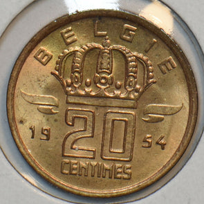 Belgium 1954 20 Centimes 195915 combine shipping