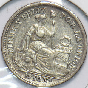 Peru 1907 1/10 Dinero Lamaa animal 293392 combine shipping