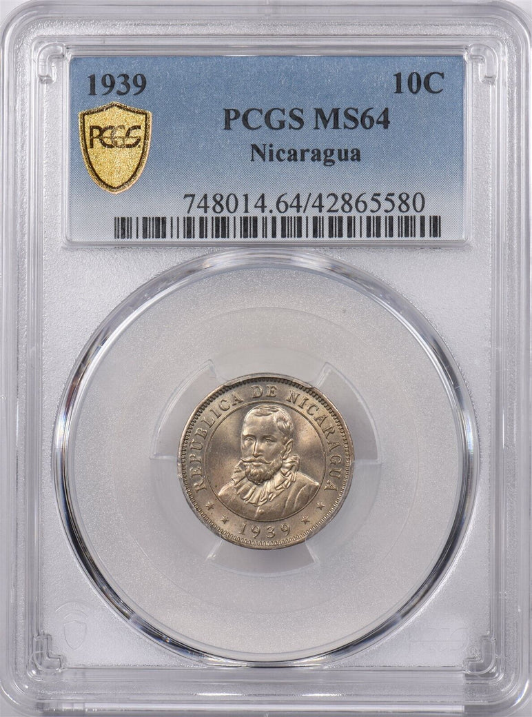 Nicaragua 1939 10 Centavos PCGS MS 64 PI0200 combine shipping