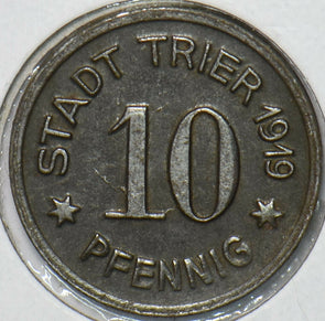 Germany 1919 10 Pfennig City of Trier 296451 combine shipping