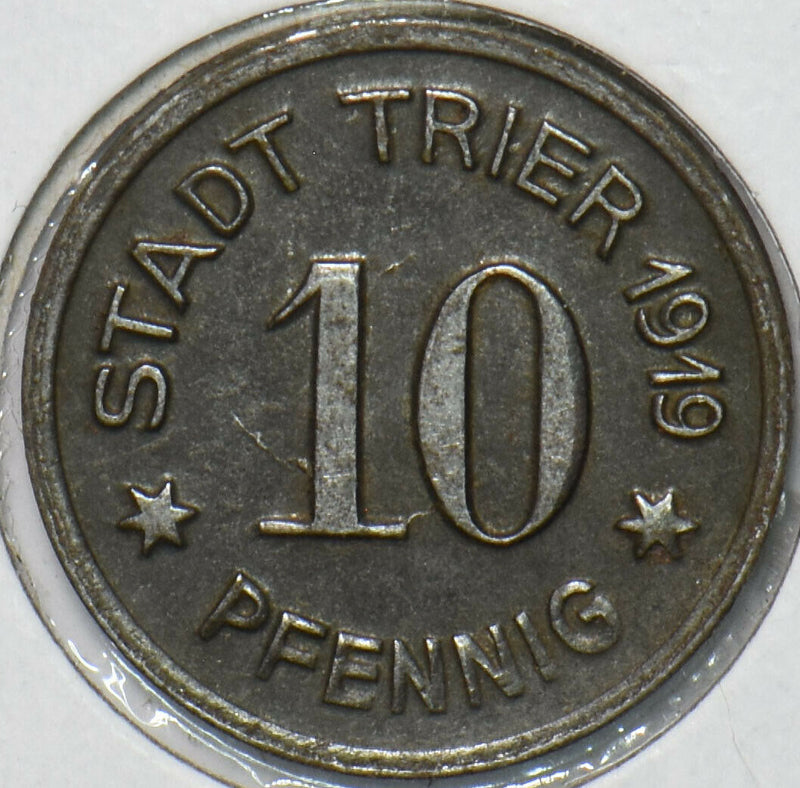 Germany 1919 10 Pfennig City of Trier 296451 combine shipping