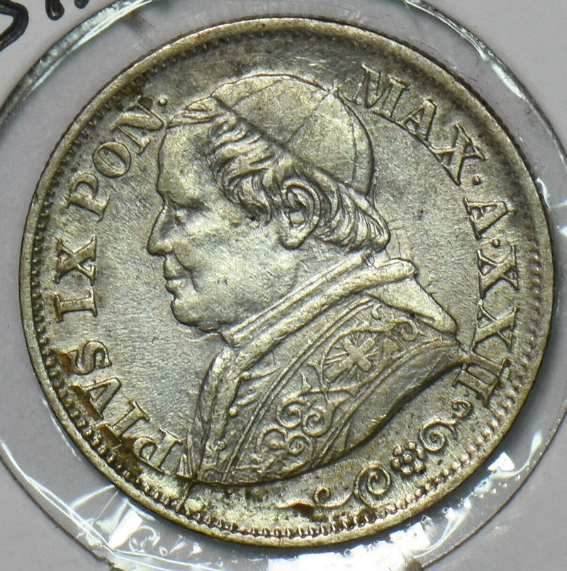 Vatican 1867 10 Soldi Papal States 296857 combine shipping