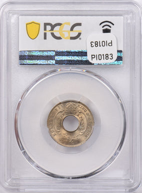 British West Africa 1908 1/10 Penny PCGS MS 65 KM-3 Copper-Nickel PI0183 combine