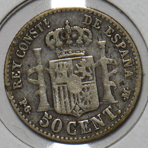Spain 1892 50 Centimos 195761 combine shipping