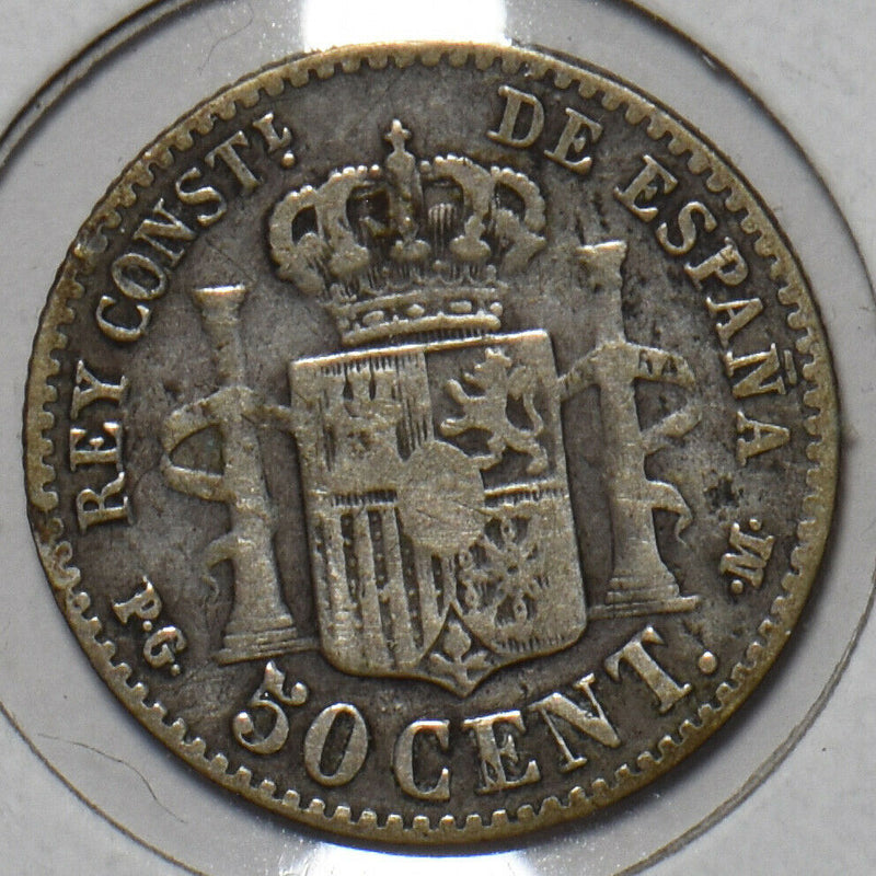 Spain 1892 50 Centimos 195761 combine shipping