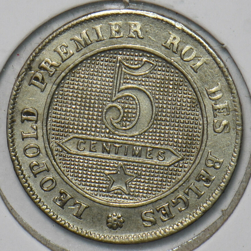 Belgium 1863 5 Centimes Lion animal 195841 combine shipping