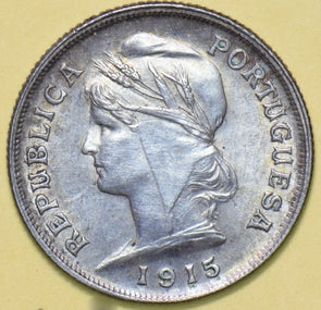 Portugal 1915 10 Centavos Silver 293450 combine shipping
