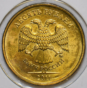 Russia USSR 2011 10 Roubles Eagle animal 152105 combine shipping