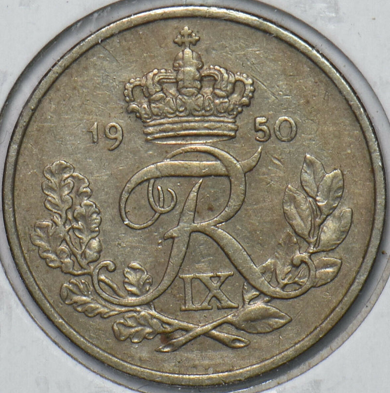 Denmark 1950 25 Ore 151498 combine shipping