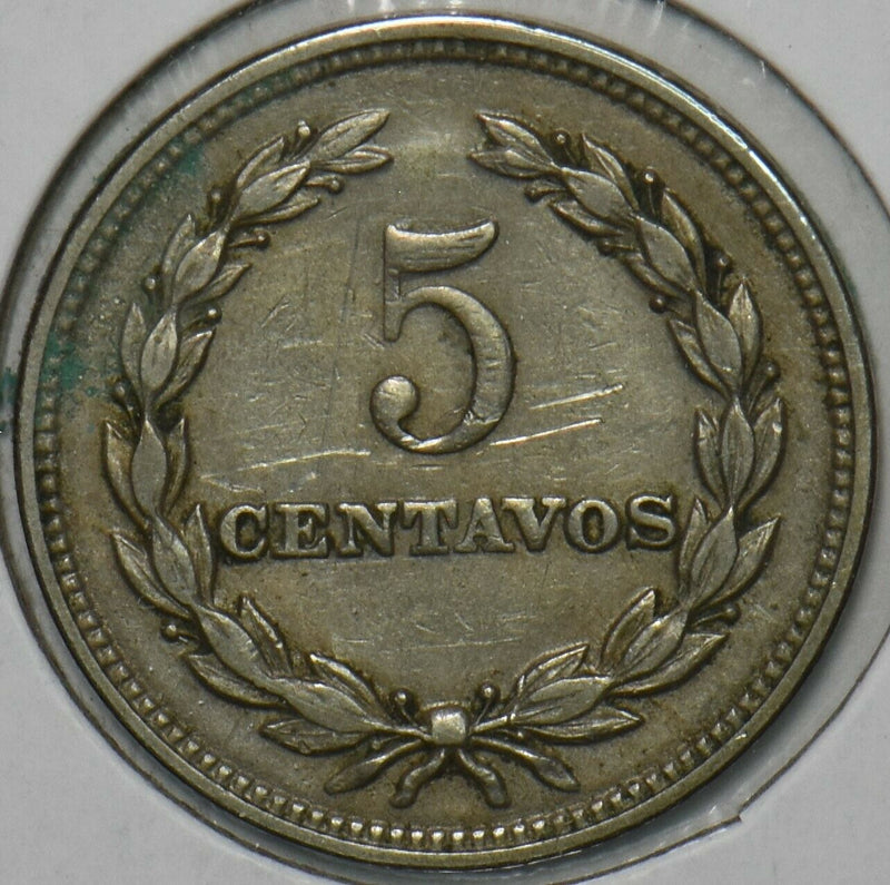 El Salvador 1956 5 Centavos 152067 combine shipping