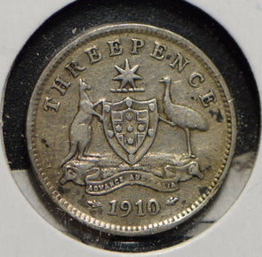 Australia 1910 3 Pence Kangaroo animal Emu  901264 combine shipping