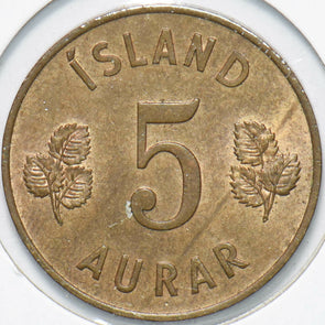 Iceland 1946 5 Aurar 192377 combine shipping