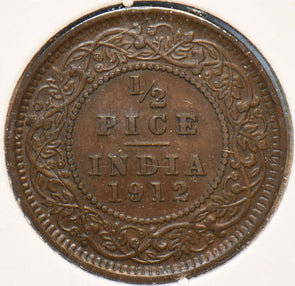 British India 1912 C 1/2 Pice 902370 combine shipping