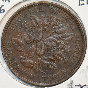 Canada 1856 Nova Scotia 1/2 Penny 491090 combine shipping