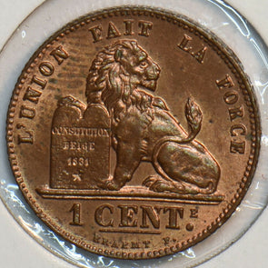 Belgium 1902 Cent Lion animal 297053 combine shipping