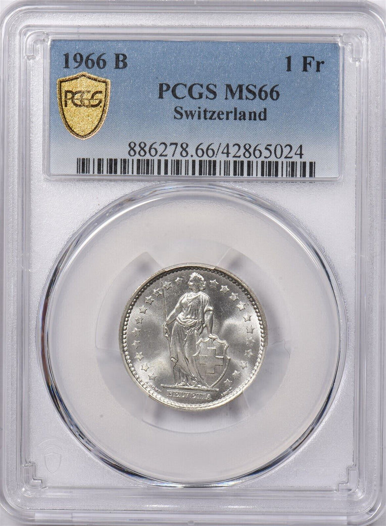 Switzerland 1966 B Franc PCGS MS 66 PI0209 combine shipping