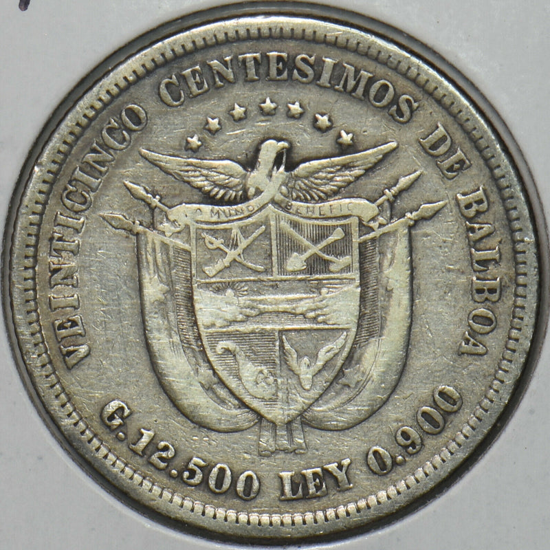 Panama 1904 25 Centesimos 297025 combine shipping