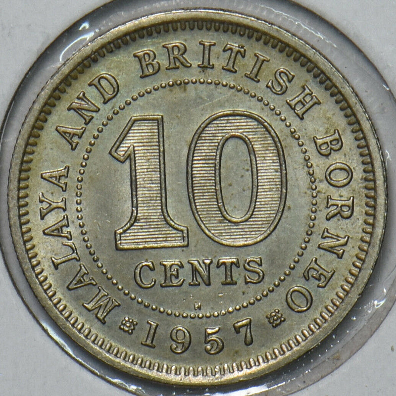Malaya and British Borneo 1957 10 Cents 491156 combine shipping