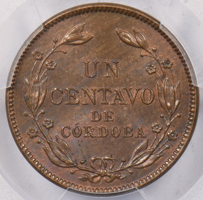 Nicaragua 1938 Centavo PCGS MS 65 BROWN PI0169 combine shipping